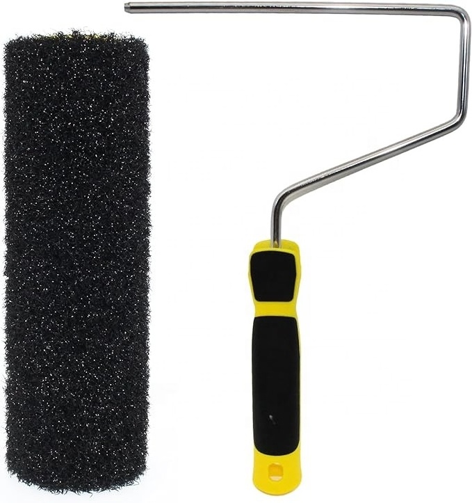 Highly-Resilient 9-inch Attachable Extension Pole Drywall Compound Roller for Painting Surfaces