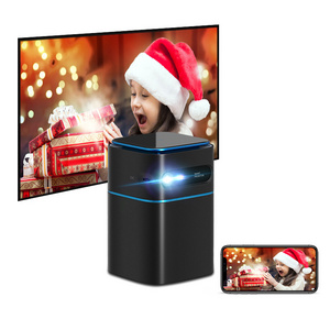 Smart mini 4k full hd android hdmi portable mobile phone projector home theater wi-fi outdoor kids christmas gifts projectors