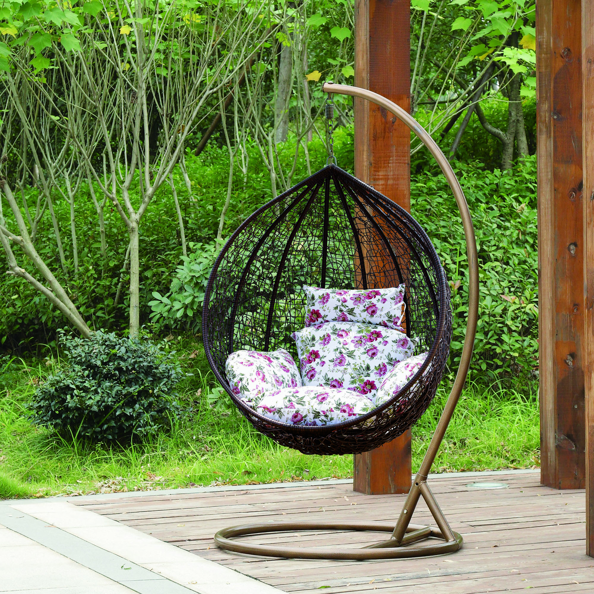 Hanging Basket Chair Swing Rocking Adult Lounger Chair Hammock Cradle Chair