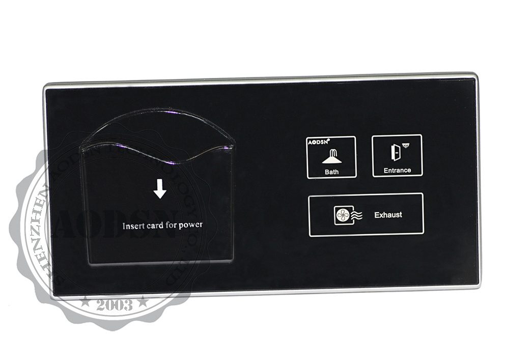 AODSN hotel power saver key card switch with touch switch