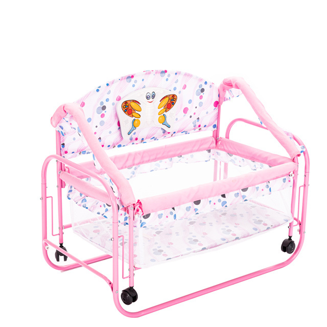 New portable folding swing bed for baby twin cradle swing