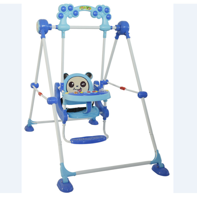 Kids indoor kindergarten high quality safe reinforcement home plastic baby swings 107