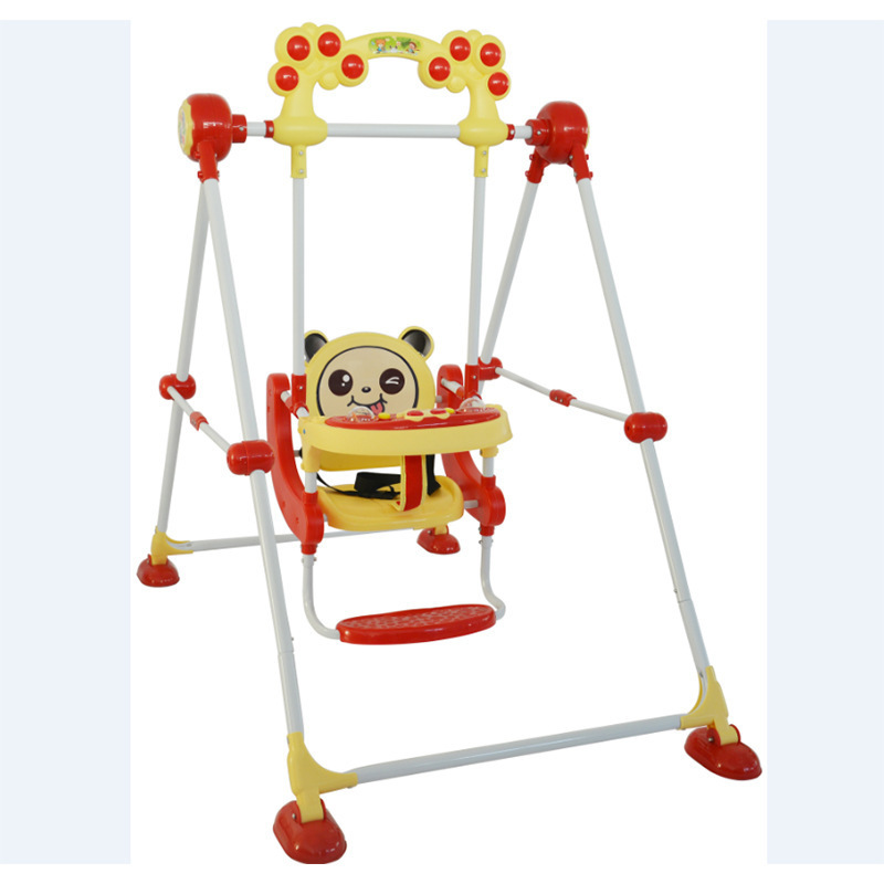 Kids indoor kindergarten high quality safe reinforcement home plastic baby swings 107