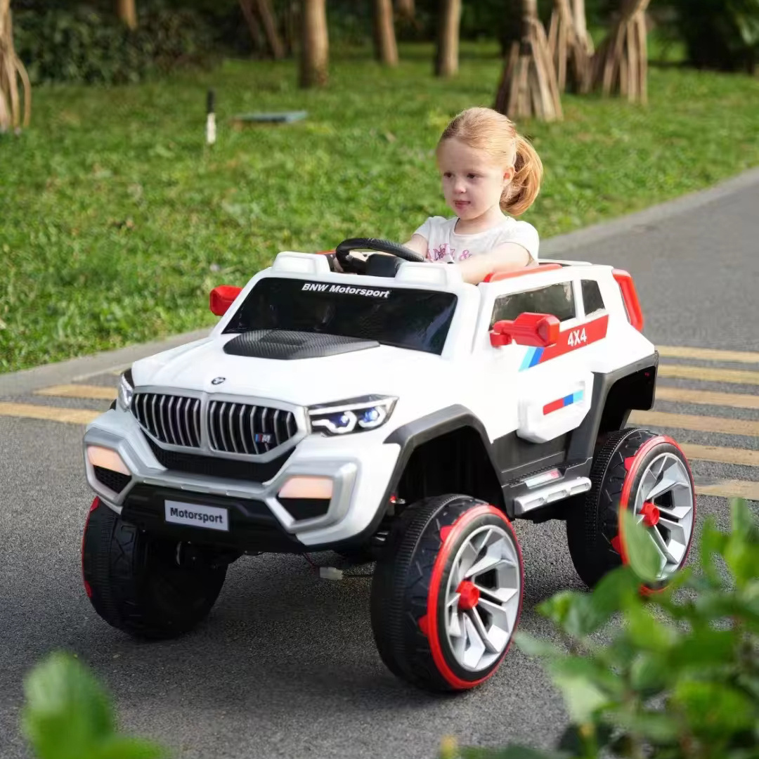 Hot sale large high configuration 10-year-old children's double electric car, four-wheel drive large battery RC cars