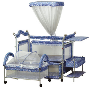 New born baby metal cots baby bed design baby cribs price