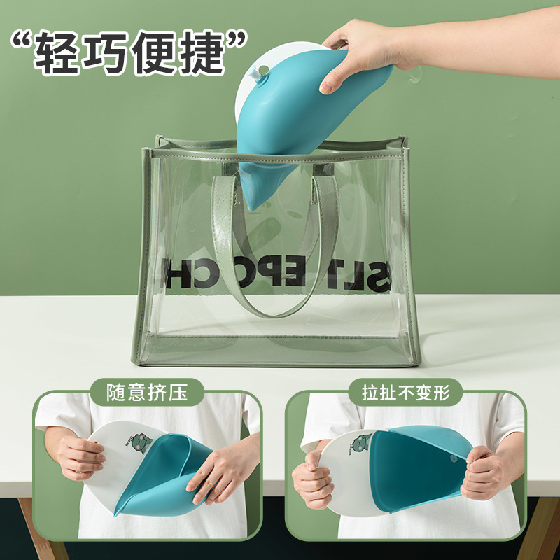 Kids Portable Potty Training Plastic Cartoon Cute Frog Baby Training Boys Standing Urine Toilet