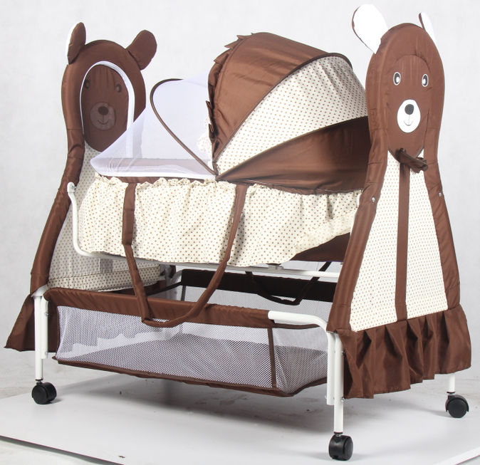 Baby bed in cribs Portable Folding Cot Bassinet Bed  cradle modern swing baby crib,new metal hanging baby beds