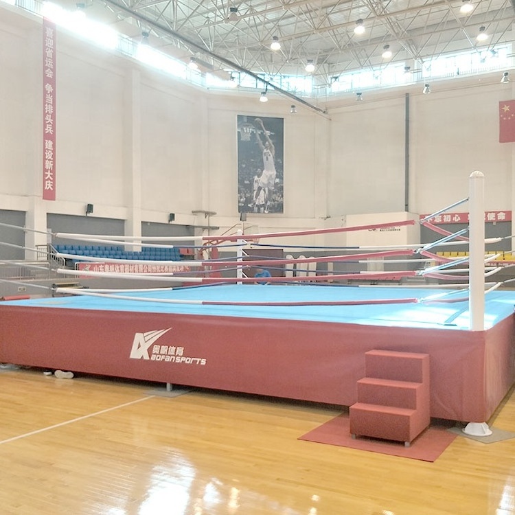 Factory Made Cheap 7.8 m X 7.8 m X 1 m good quality professional boxing ring