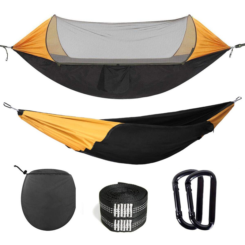 Camping Accessories Anti-Tear Parachute Hammock 2 Person Nylon Mesh Mosquito Net Hammock