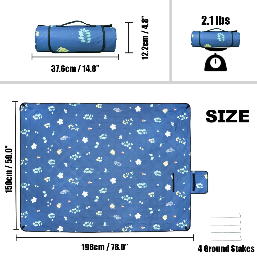 Mat Picnic Blanket Straw Sitting Pad Picnic Blanket All Season Universal Portable Picnic Mat