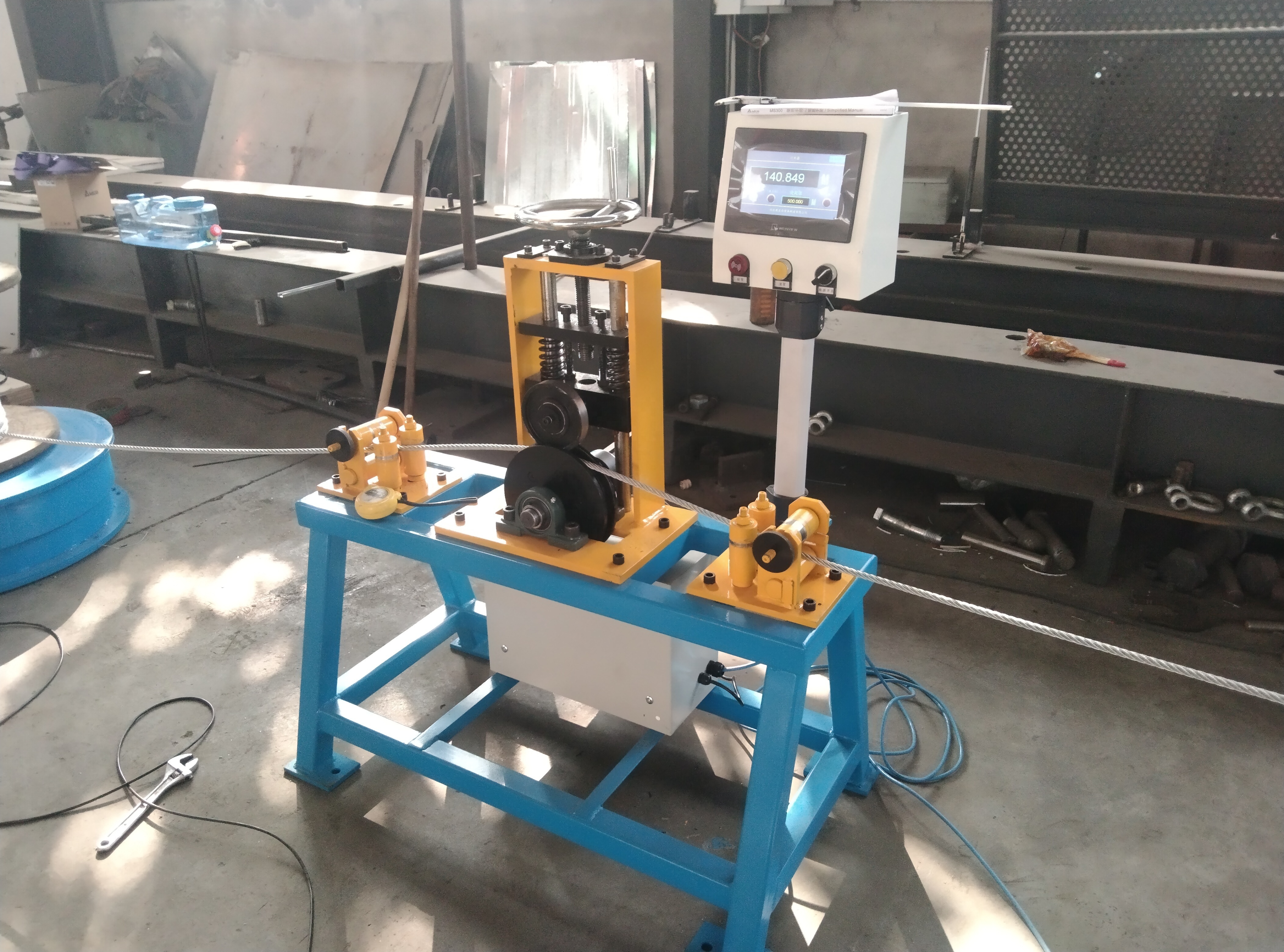 wire rope coiling machine uncoiling spooling machine