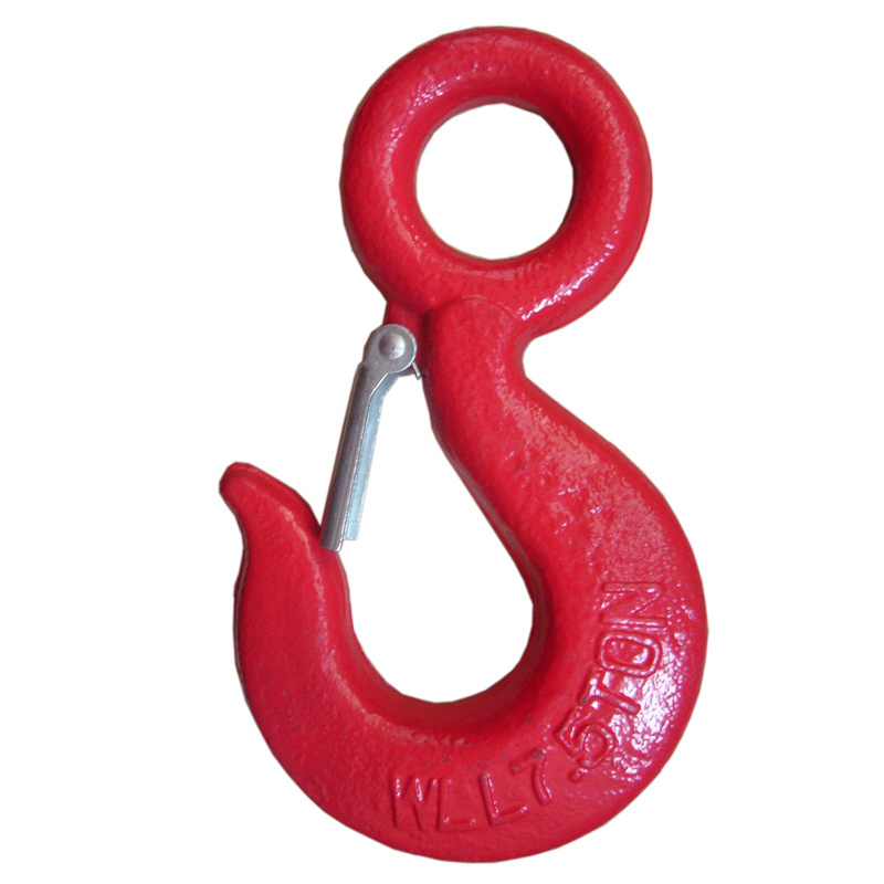 hot sale forged flatted slip grab galvanized eye type rigging latch hook