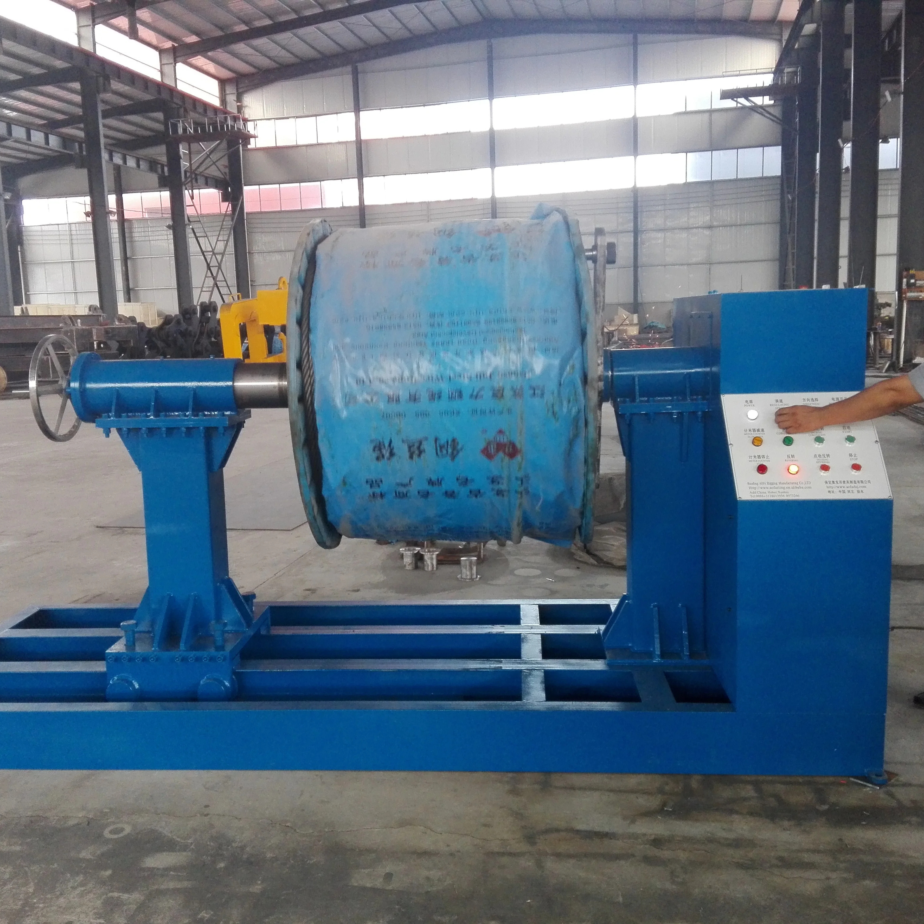 wire rope coiling machine uncoiling spooling machine