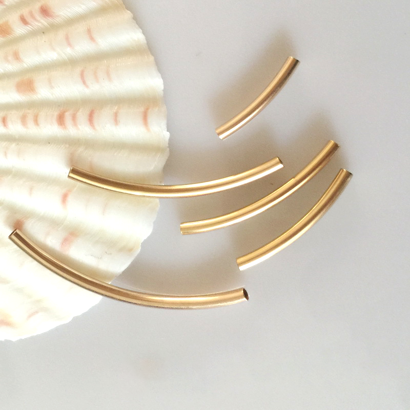 DIY Charm Accessories Gold Filled Jewellery Findings Tube Beads