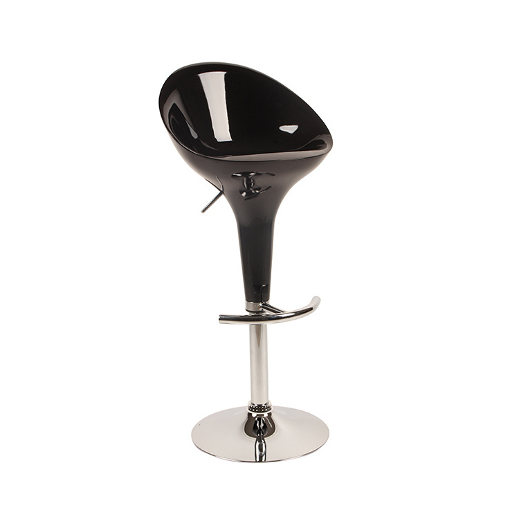 China Supplier 360 Degree Metal Bar Chair Modern Black ABS Bar Stool