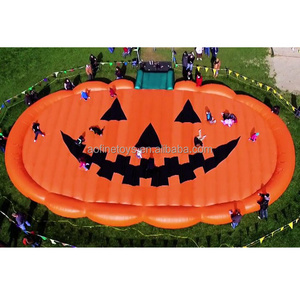 Halloween Giant Inflatable Bounce Pumpkin Jumping Pad Trampoline Inflatable Pumpkin Pad for Halloween