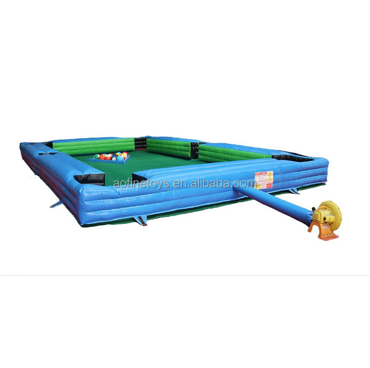 custom inflatable billiard snooker game Interactive games inflatable football soccer table pool for sale