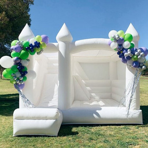 Party Mini Adult Wedding Combo Dhgate 17x17 White Castle Bounce House With Slide And Ball Pit