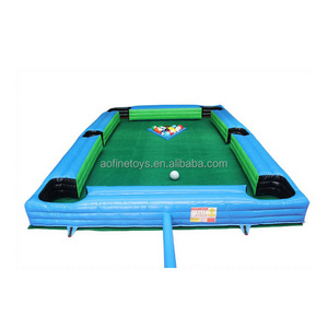 custom inflatable billiard snooker game Interactive games inflatable football soccer table pool for sale