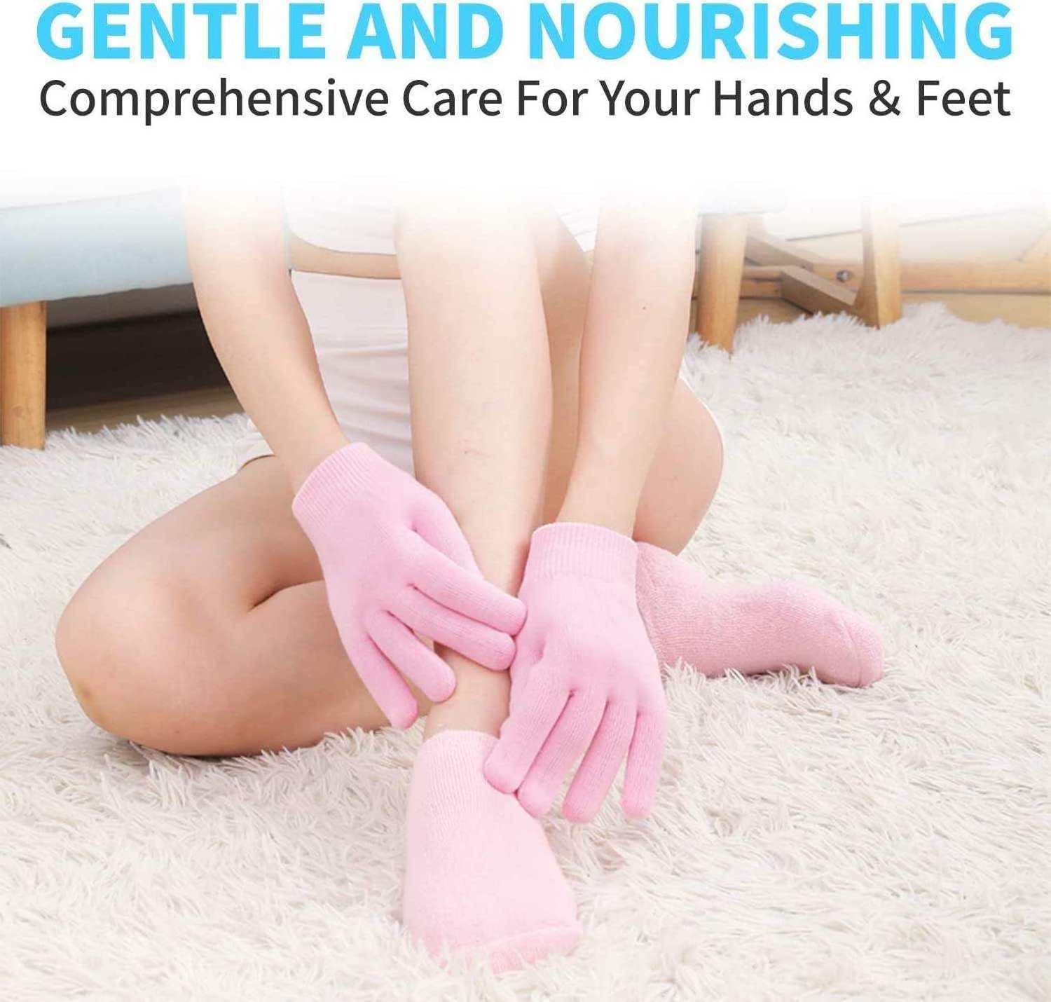 High Quality Short Moisturizing Socks Cooling Gel Socks Moisturizing Socks with Spa Gel