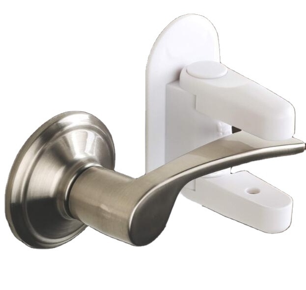 Improved Childproof Door Lever Lock Prevents Toddlers From Opening Doors