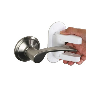 Durable ABS Door Lever Lock Easy One Hand Operation for Adults