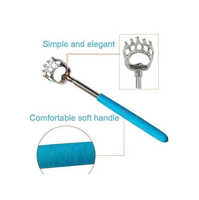 Extendable Telescope Back Scratchers - Bear Claw Metal Telescopic Back scratcher