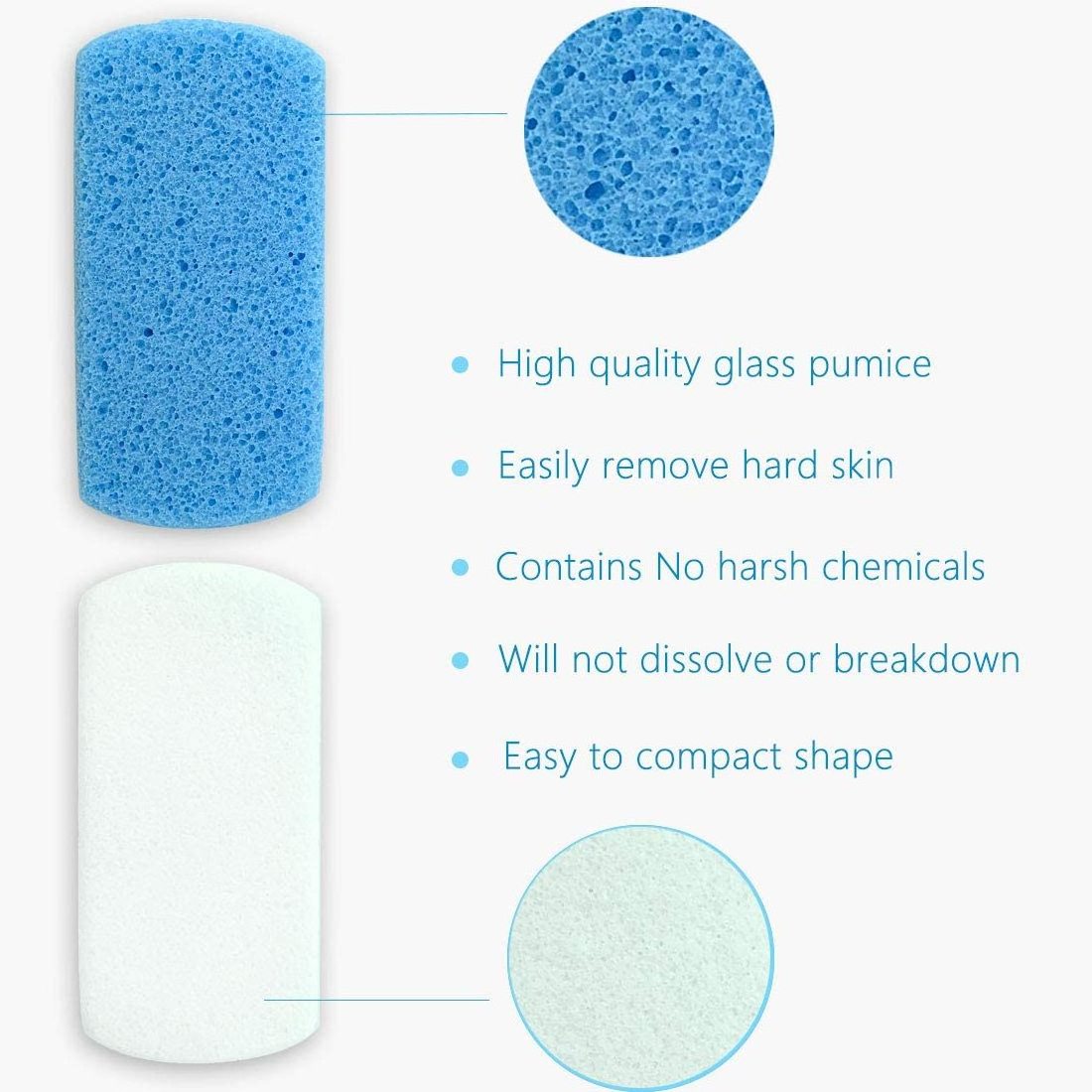 Pumice Stone for Feet, Foot Scrubber & Callus Remover Stone Scrubber for Hard Skin,Foot Pumice Dead Skin Remover