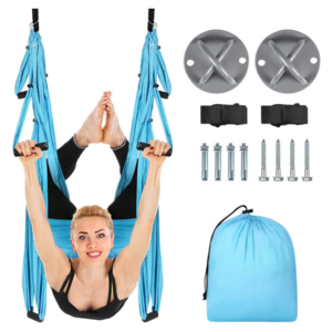 Most popular High Strength Yoga Hammock Yoga Training Body Fitness Equipment Anti-Gravity Flying Aerial Yoga Hammock Set