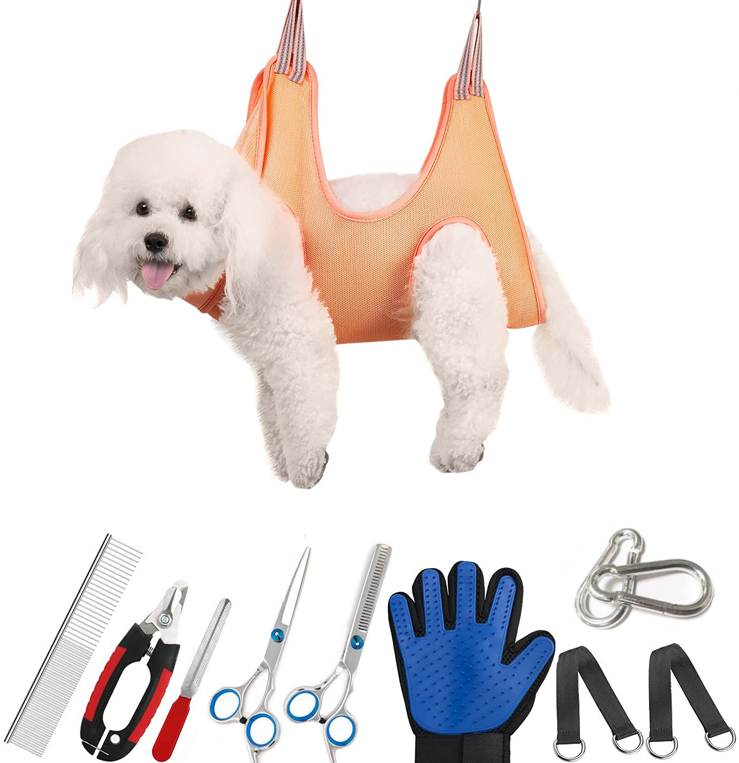 Hot Sale dog grooming hammock pet grooming hammock harness for dogs cats