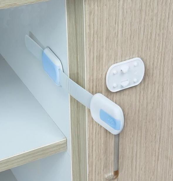 Baby Locks Child Safety Cabinet Proofing - Safe Quick and Easy Adhesive Cabinet Drawer Door Latches