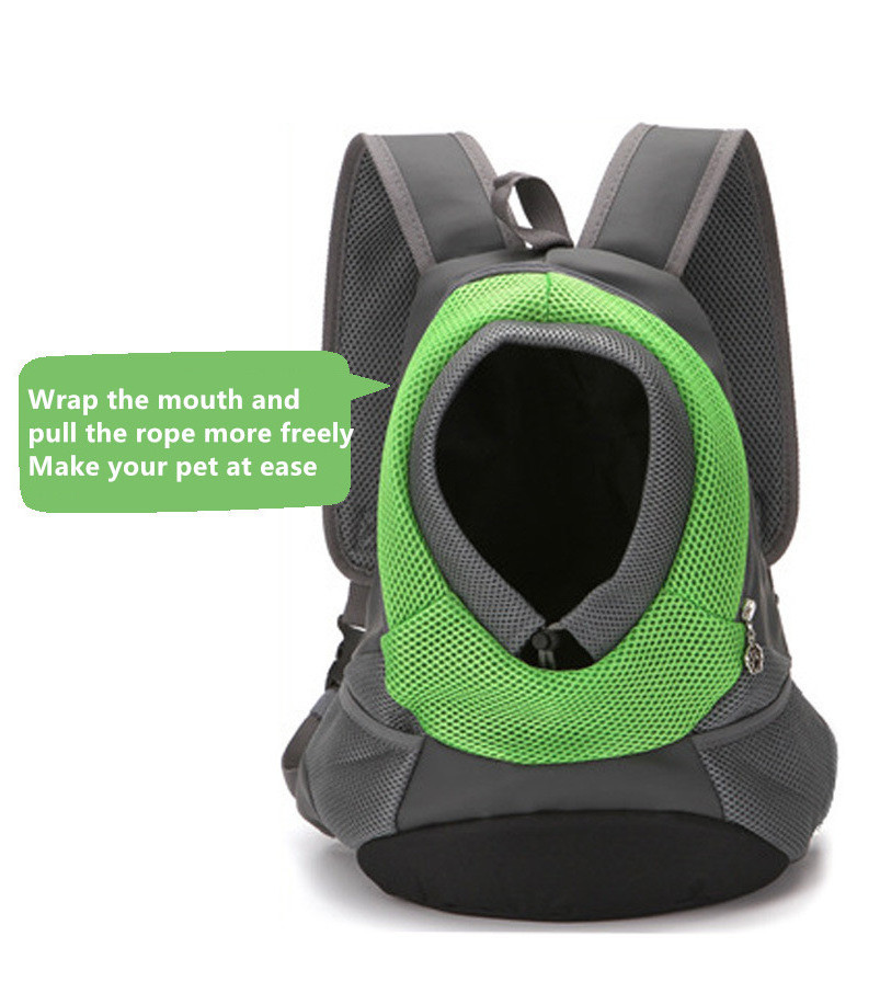 Dog Front Carrier Backpack, Adjustable Pet Cat Chest Ventilated Dog Carrier for Hiking Camping Travel