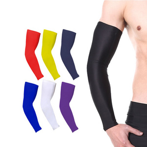 Custom logo anti uv athletic baseball youth kids child elastic ice cooling running cycling arm sleeve