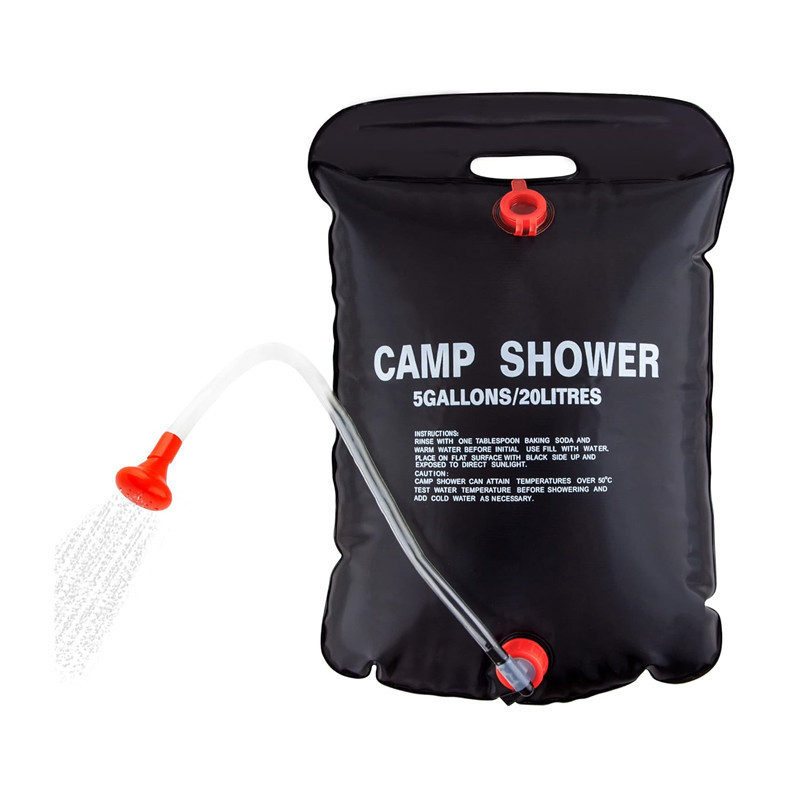 5 Gallons Portable Solar Camping Shower Bag for Outdoor Traveling Hiking Summer Shower