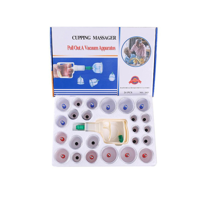 Cupping Therapy Sets Cupping Vacuum Suction 24 Cups Sets for Massage Back Pain Relief Chinese Cupping