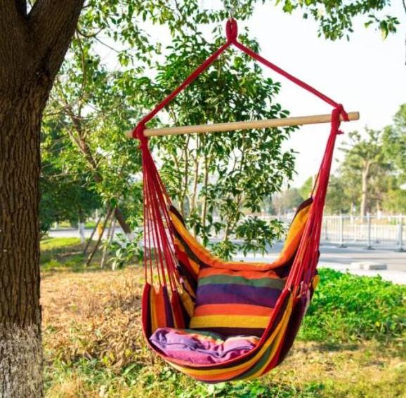 Hanging Rope Hammock Chair Swing Seat for Any Indoor Outdoor Spaces Hammock Chair Hanging Rope Swing