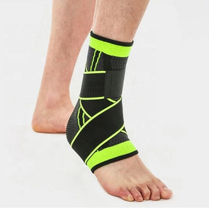 Double Pressure Straps Sports Support Elastic Bands Neoprene Orthopedic Ankle Brace Wraps