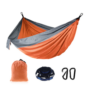 Portable Nylon New Outdoor Camping Hanging Folding Knit Hammock/ hammock bed outdoor