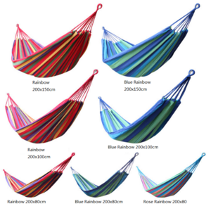 Factory price Camping folding cotton hammock outdoor hammock nylon hammock