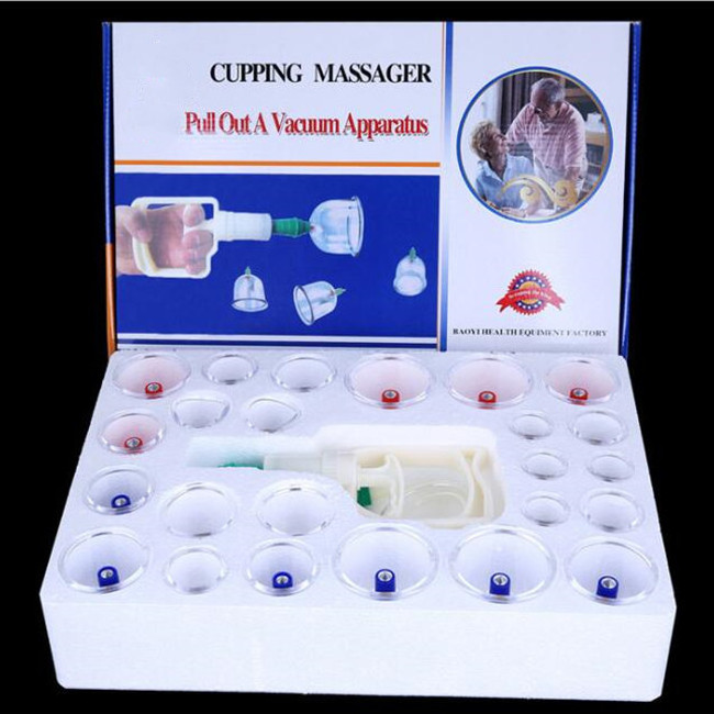 Cupping Therapy Sets Cupping Vacuum Suction 24 Cups Sets for Massage Back Pain Relief Chinese Cupping