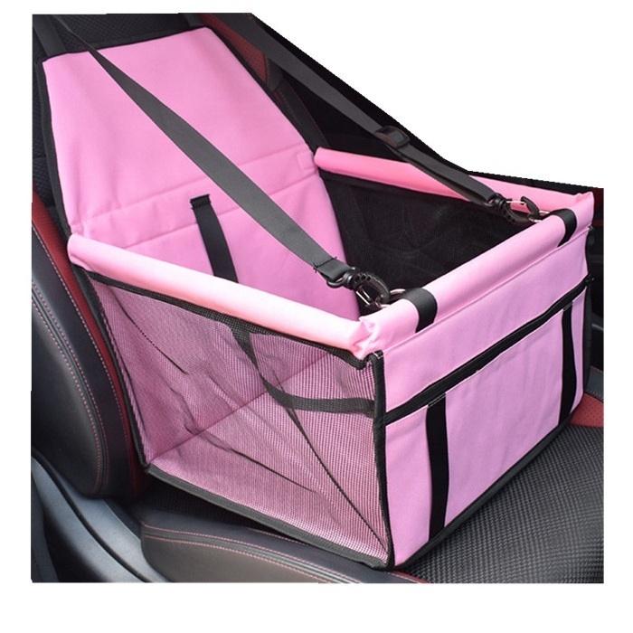 Foldable puppy car seat dog booster seat travel set small pets car front seat with belt