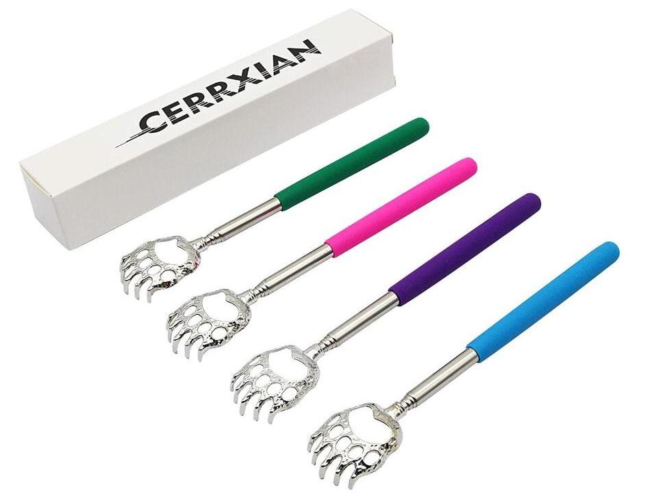 Extendable Telescope Back Scratchers - Bear Claw Metal Telescopic Back scratcher