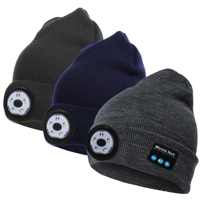 2023 New Fashion Warm Wireless Smart Music Hat Wireless 5.0 Winter Hat Beanie Earphone For Smart Phone