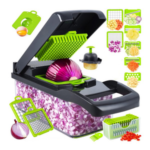 Multi-functional Vegetable Chopper Onion Chopper Professional Food Chopper and Slicer, Vegetable Cutter With Container