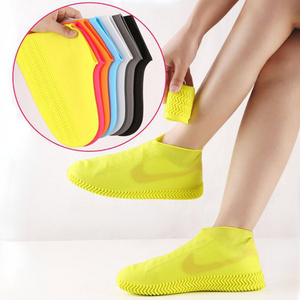 2024 Non-Slip Silicone Rain Shoes Cover Outdoor Waterproof Rain Boots For Men Women Kids