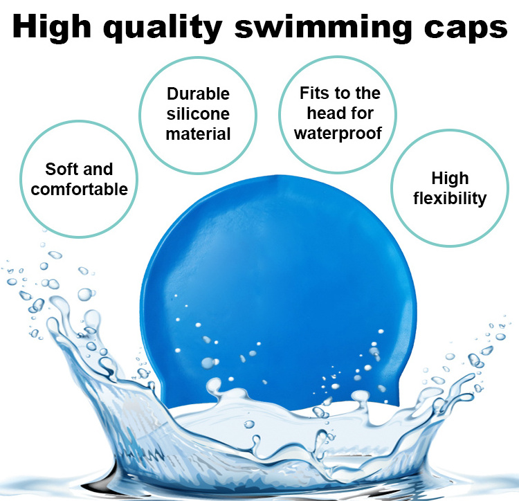 Extra Large Dome Bulk Swim Pool Beach Hat Men Women Big Bathing Silicone Swimming Caps