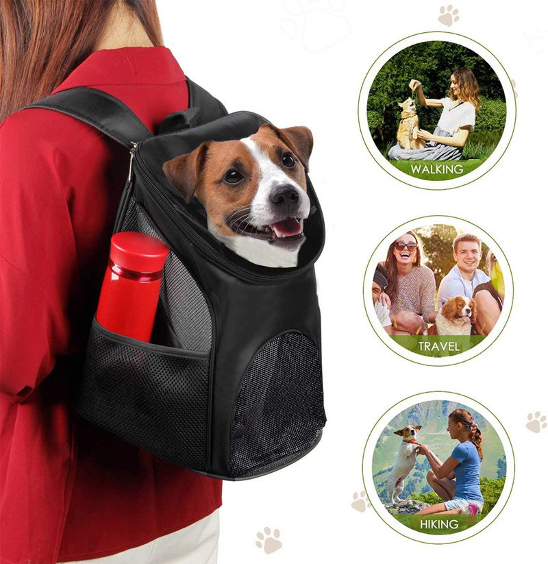 Innovative Traveler Bubble Backpack Pet Carriers for Cats and Dogs (Black)