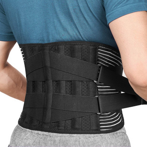 Health Care Lumbar Back Belt Support reinforced lumbar support back brace with metal support plate for back pain