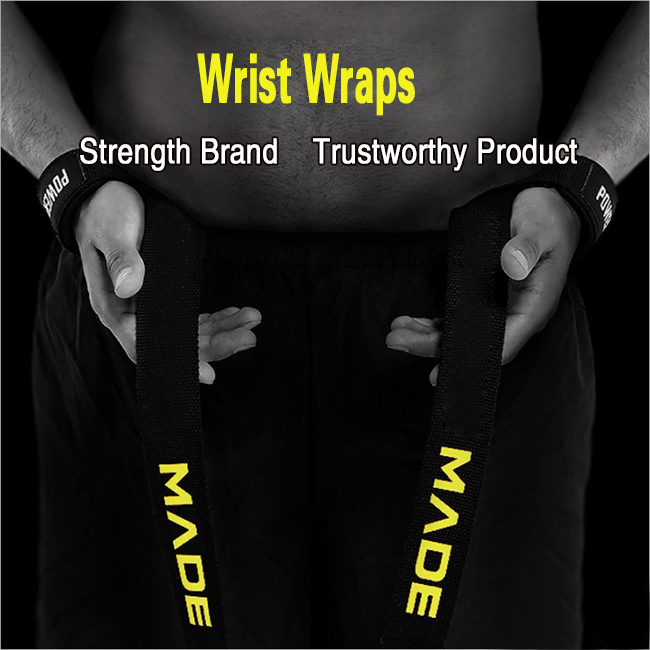 Customized Gym Lifting Straps Fitness Wrist Wraps Padded Weight lifting Wrist Strap