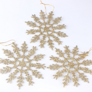 Christmas Tree Decoration Hanging Ornaments, Glitter Christmas Snowflake Ornaments for Xmas Holiday New Year Winter Wonderland